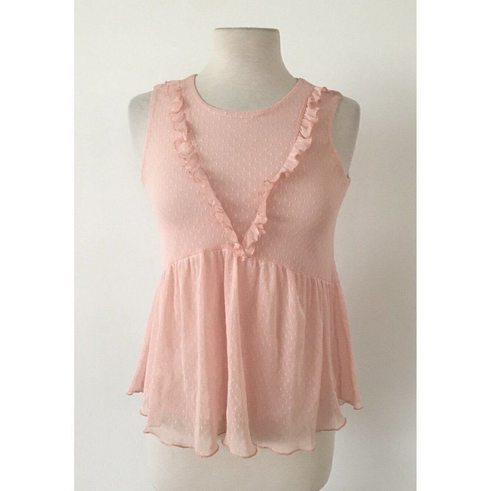Ally B Women’s Light Pink Blouse Size Large (14)